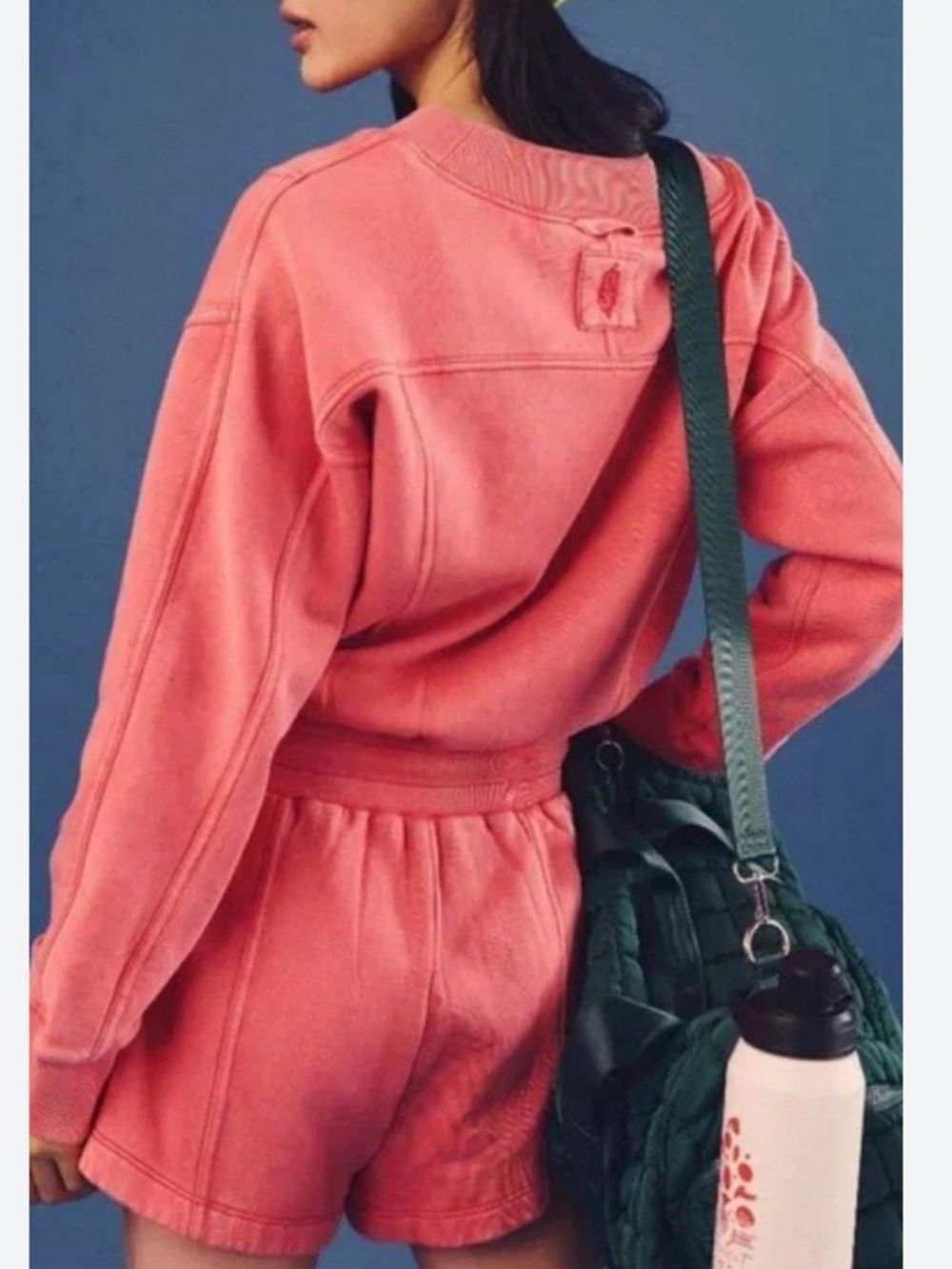 FREE PEOPLE MOVEMENT WOMENS INTERCEPT HIBISCUS PINK ATHLEISURE ROMPER XS